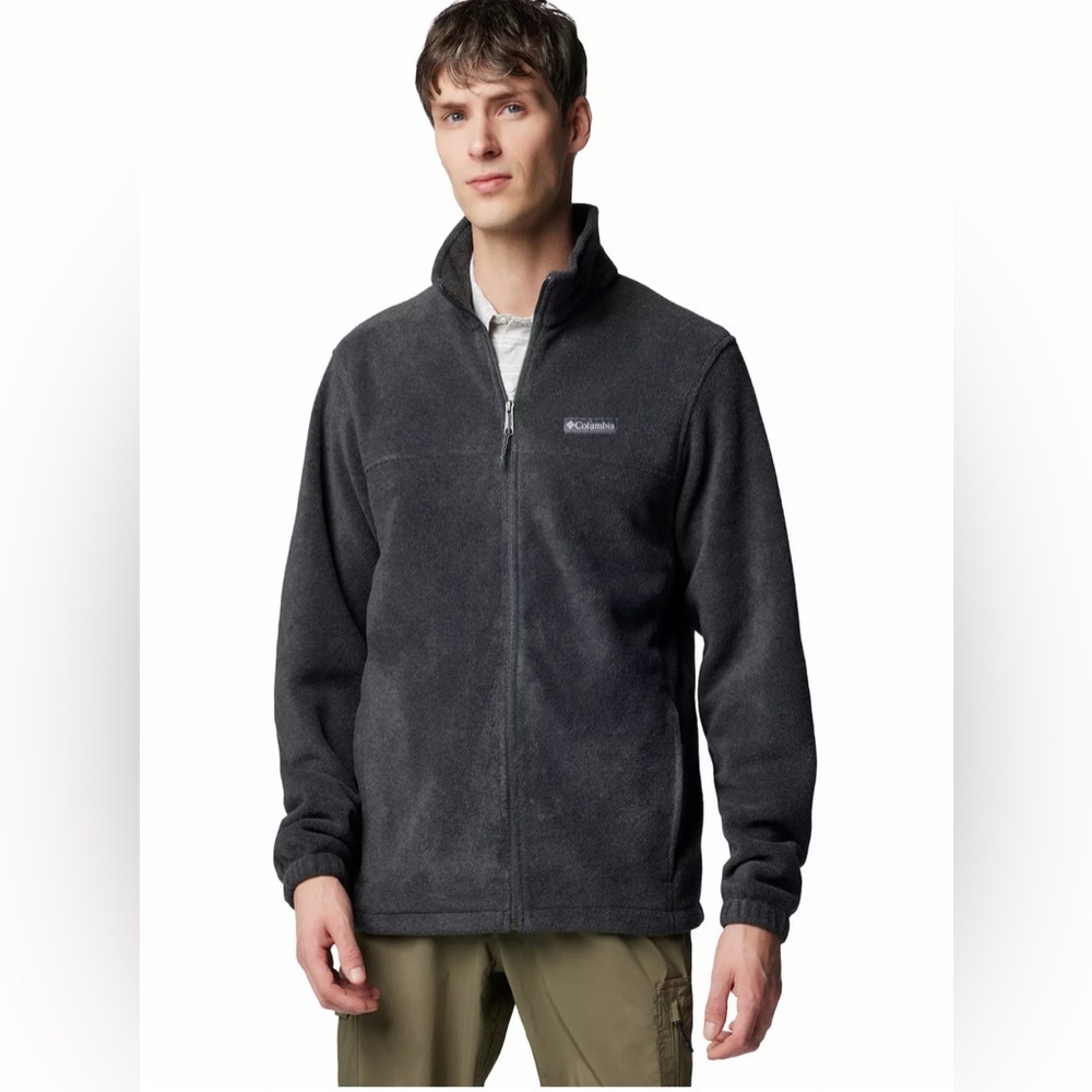 Columbia Dark Gray Full-Zip Lightweight Fleece Jacket